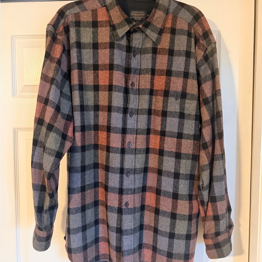 Pendleton Multicolor Plaid Button Down Shirt - image 1